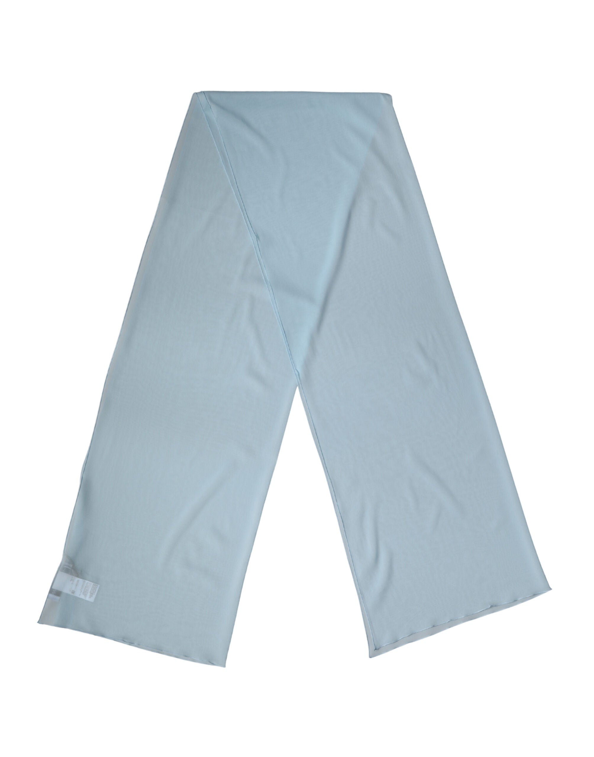 Dolce & Gabbana Light Blue Silk Neck Wrap Shawl Stole 200cm x 64cm Scarf