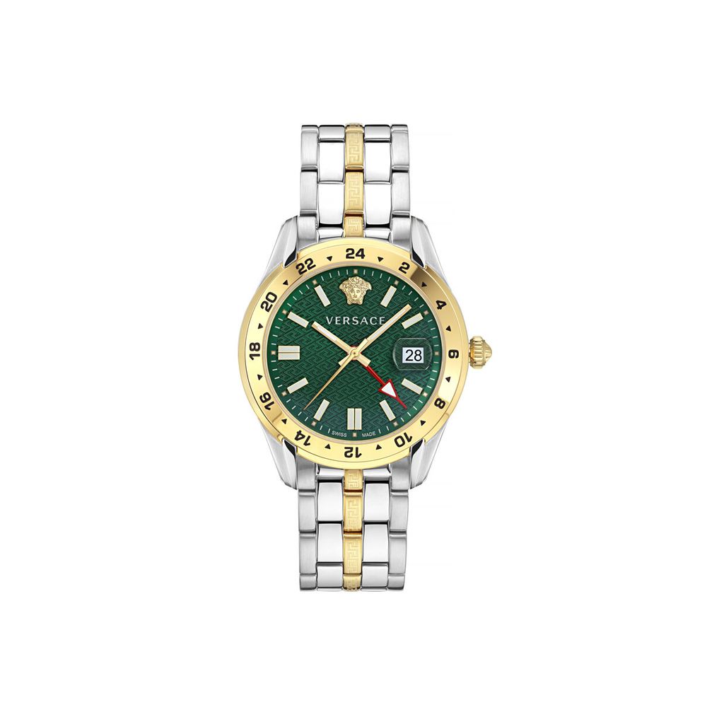 Versace Gray Stainless Steel Dress Watch