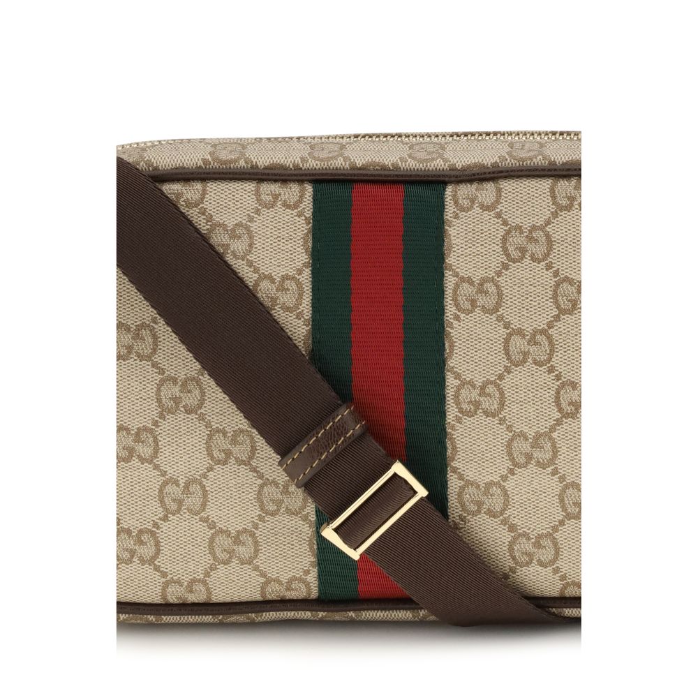 Gucci Beige Cotton Shoulder Bag