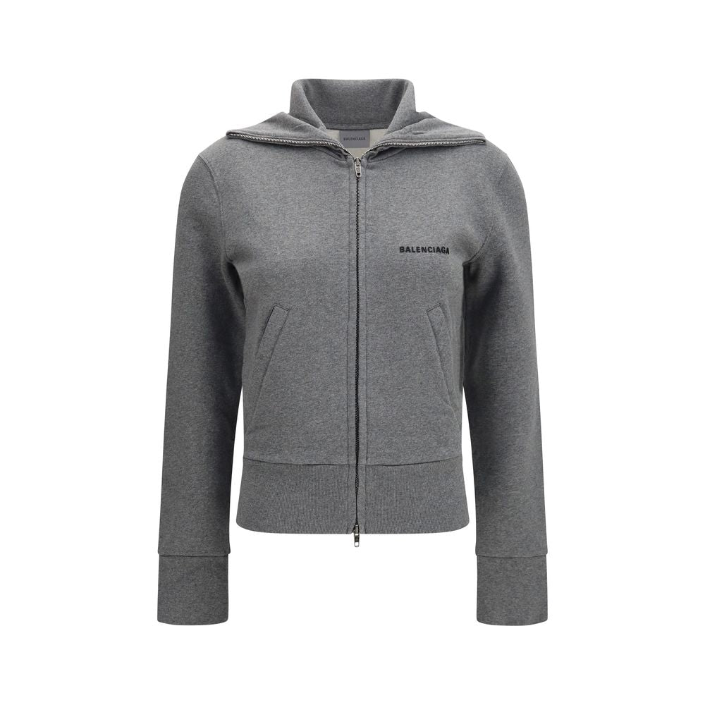 Balenciaga Gray Cotton Sweatshirt