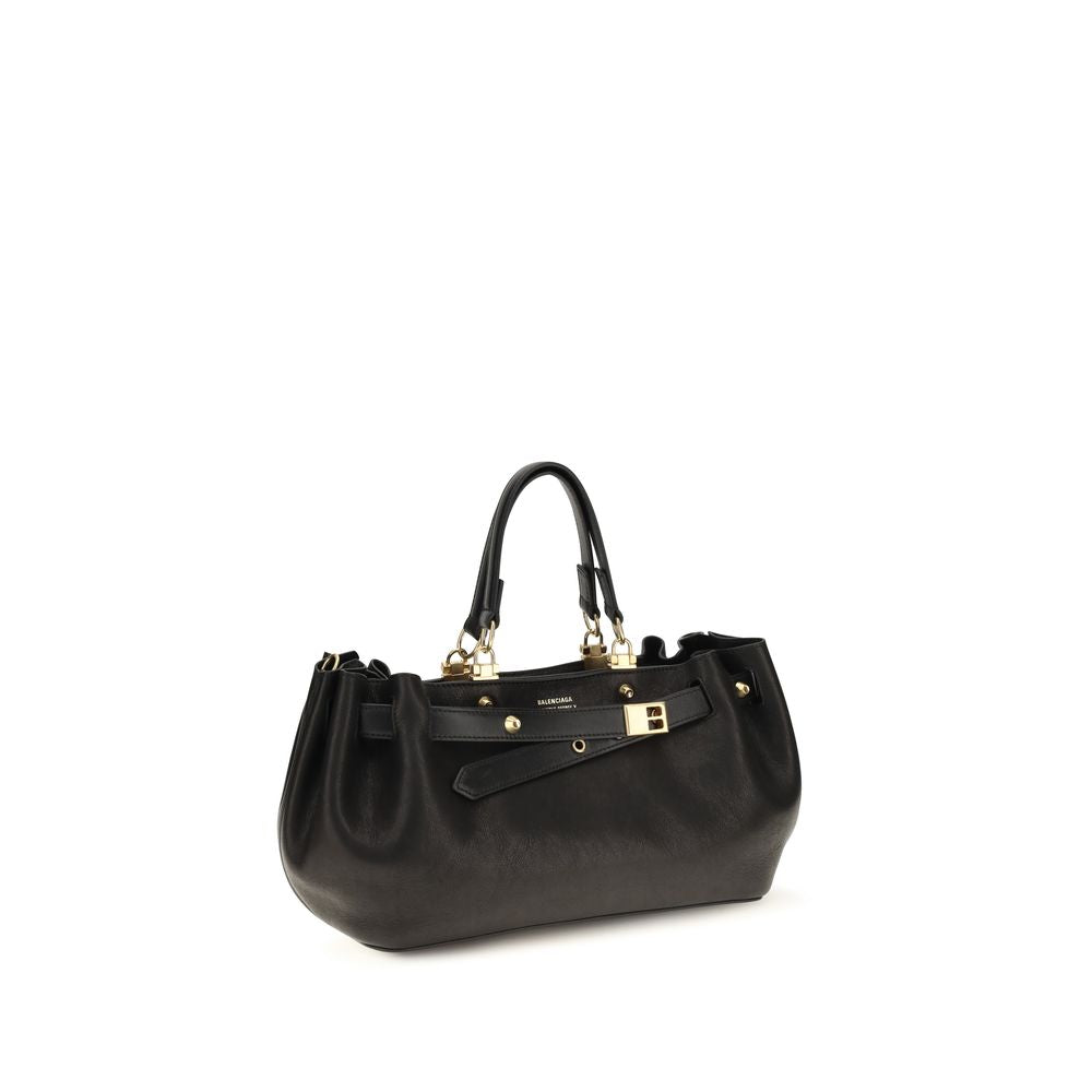 Balenciaga Black Lamb Ovis Aries Shoulder Bag