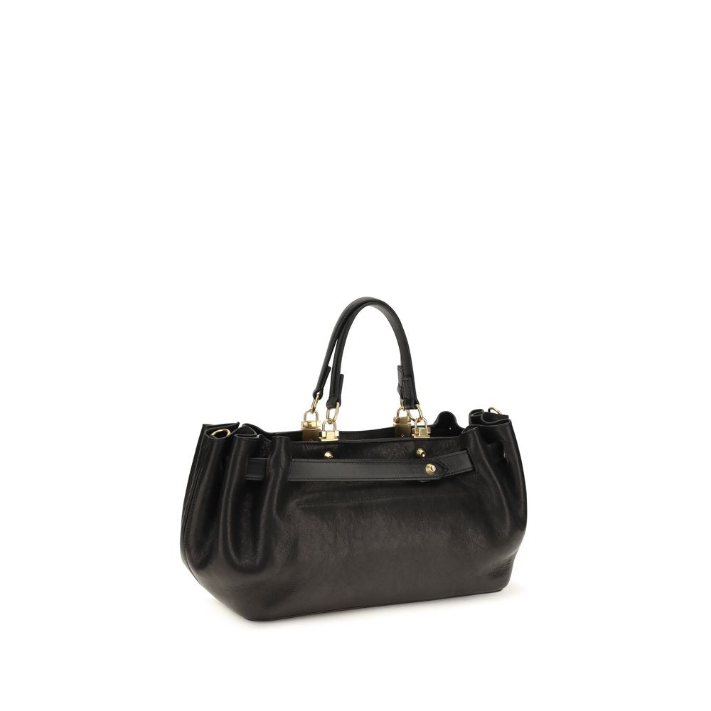 Balenciaga Black Lamb Ovis Aries Shoulder Bag