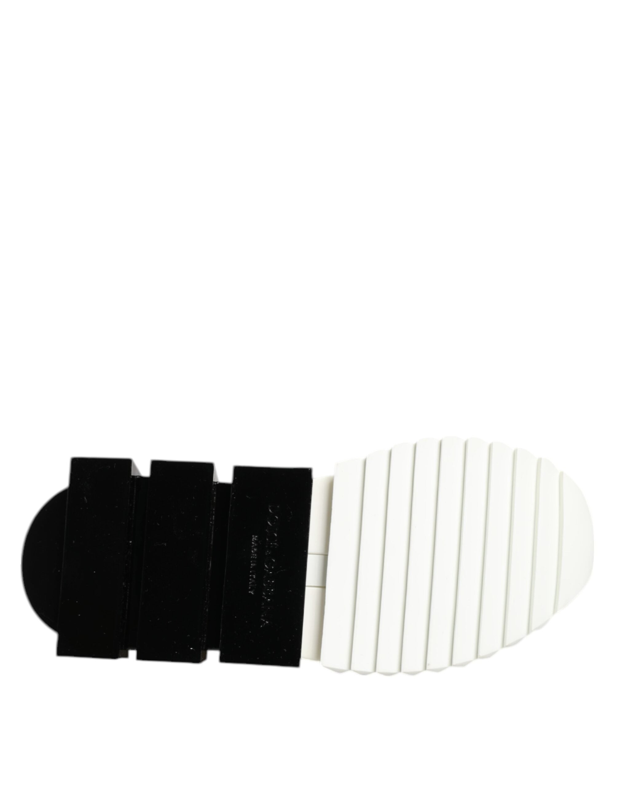 Dolce & Gabbana White Black Low Top Sorrento Sneakers Shoes