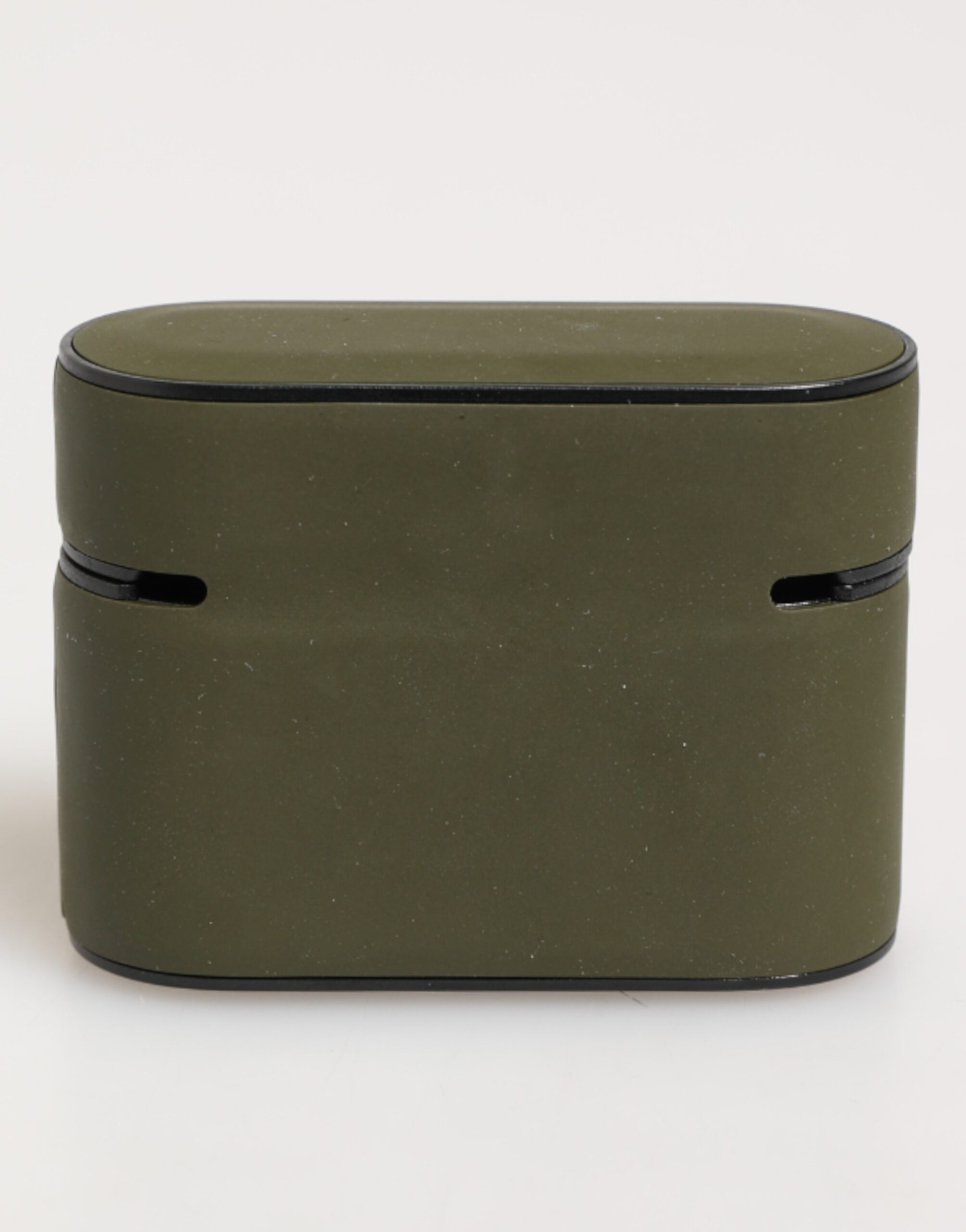Dolce & Gabbana Army Green Rubber Logo Embossed Accessory Airpods Case
