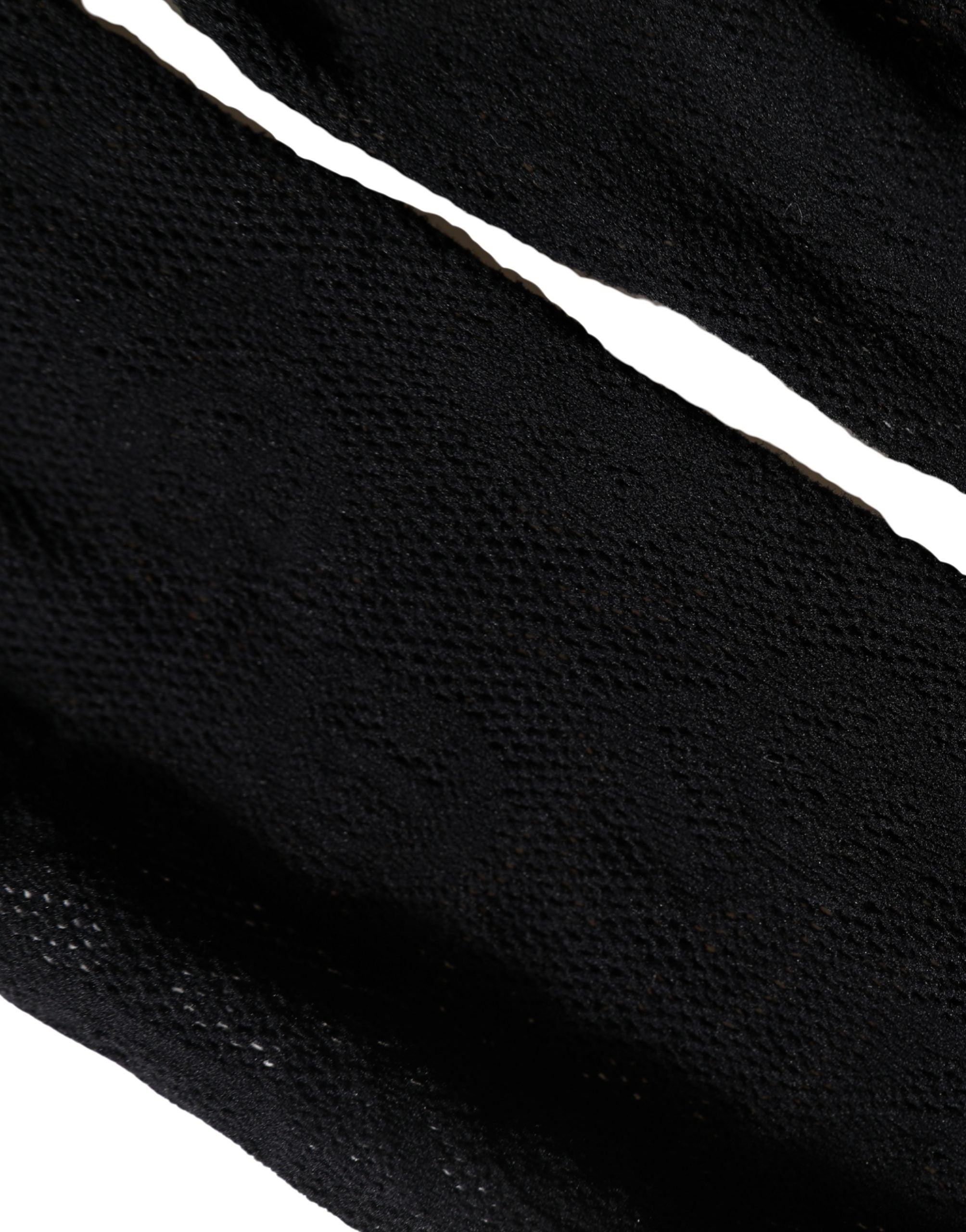 Dolce & Gabbana Black All Over Print Sheer Stretch Tights Socks