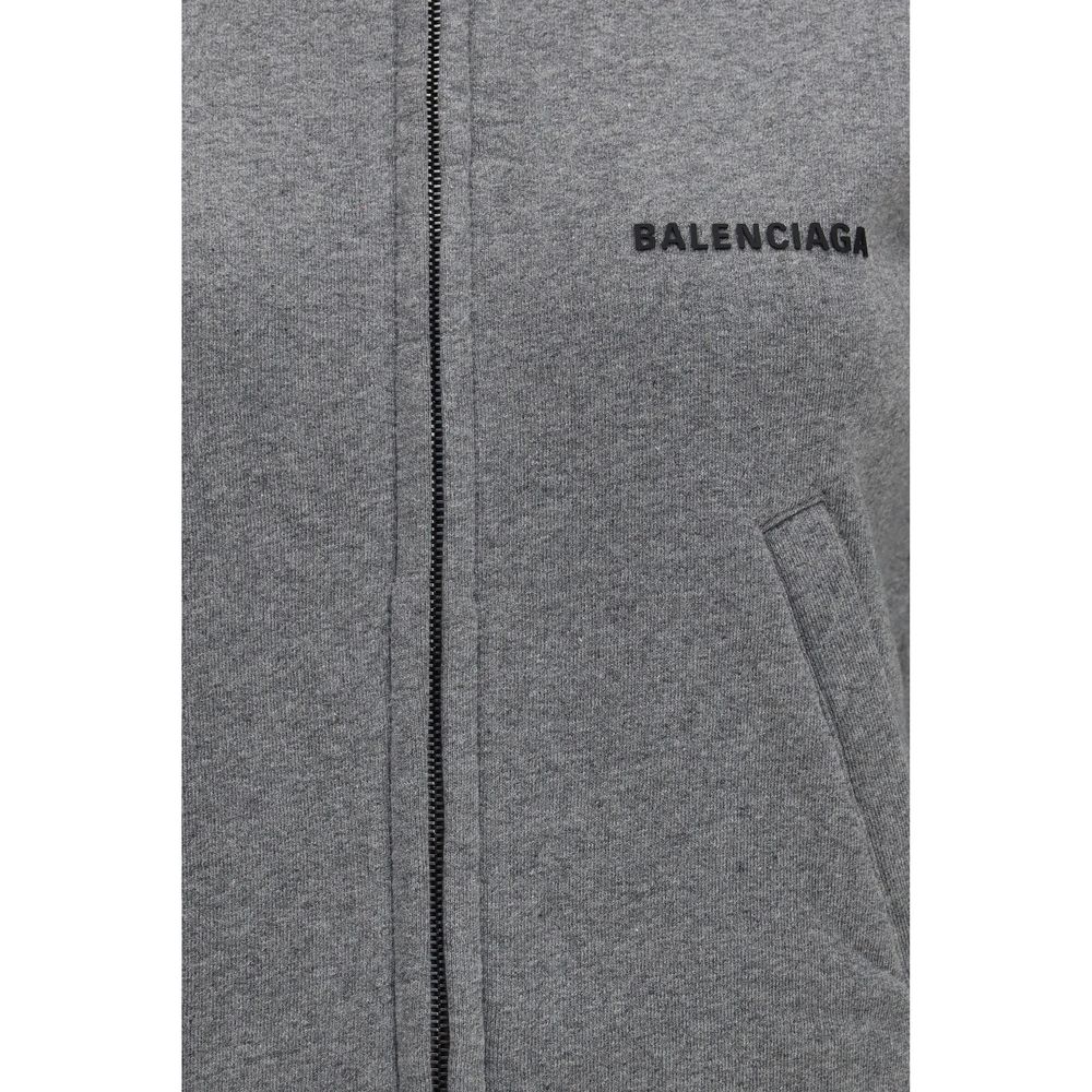 Balenciaga Gray Cotton Sweatshirt