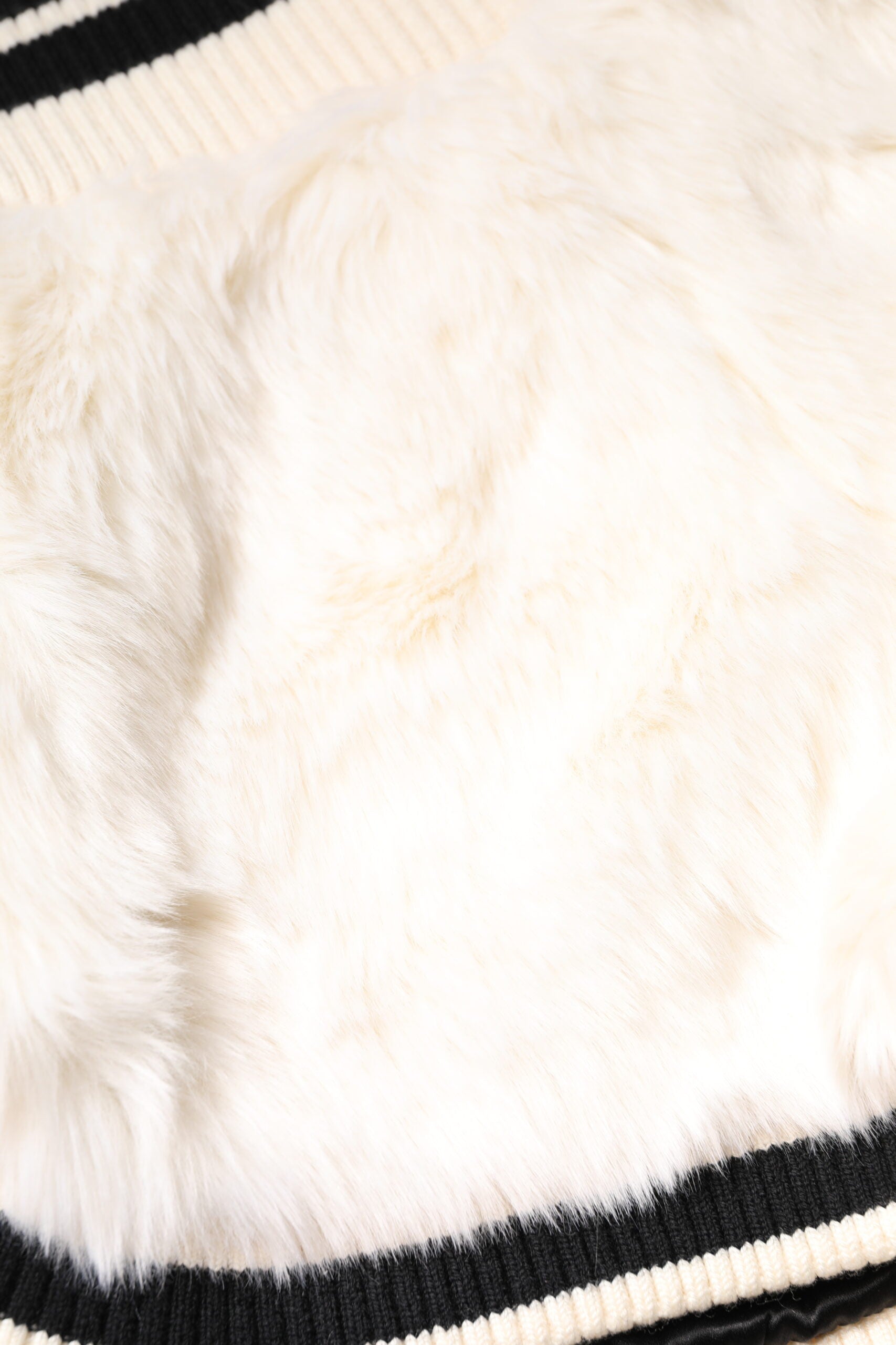 Dolce & Gabbana White Faux Fur High Waisted Hot Pants Short